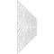Ekena Millwork Set of Four Panels for 94 1/2"W x 32 1/4"H Edinburg Fretwork Wainscot Wall Paneling WPKP16X01X47EBP - alternate 3
